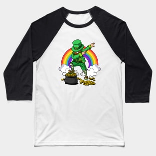 Dabbing Leprechaun Shirt St Patricks Day Gift Dabechaun Baseball T-Shirt